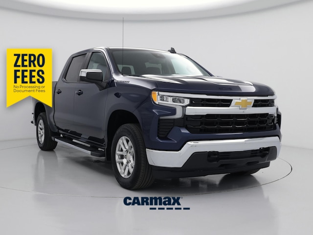 Blue 2023 Chevrolet Silverado 1500 Pickup Truck Four-Wheel Drive Automatic