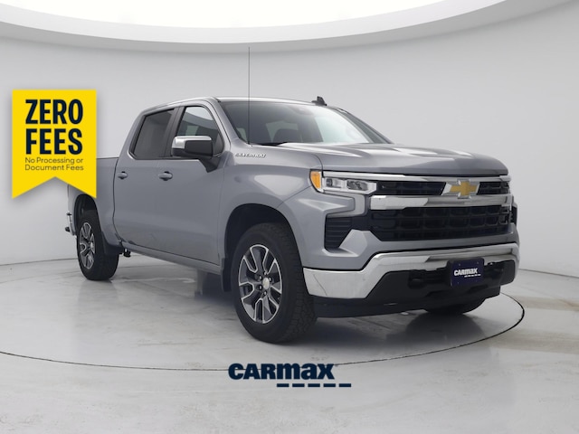 Gray 2023 Chevrolet Silverado 1500 LT Crew Cab 4WD Pickup Truck Four-Wheel Drive Automatic