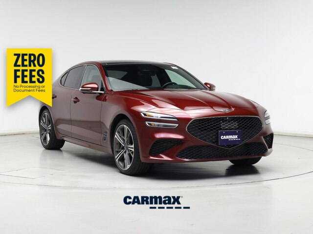 Red 2025 Genesis G70 Sedan Rear-Wheel Drive Automatic