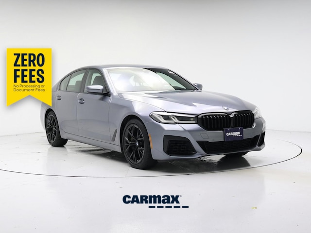 Gray 2021 BMW 5 Series Sedan All-Wheel Drive Automatic