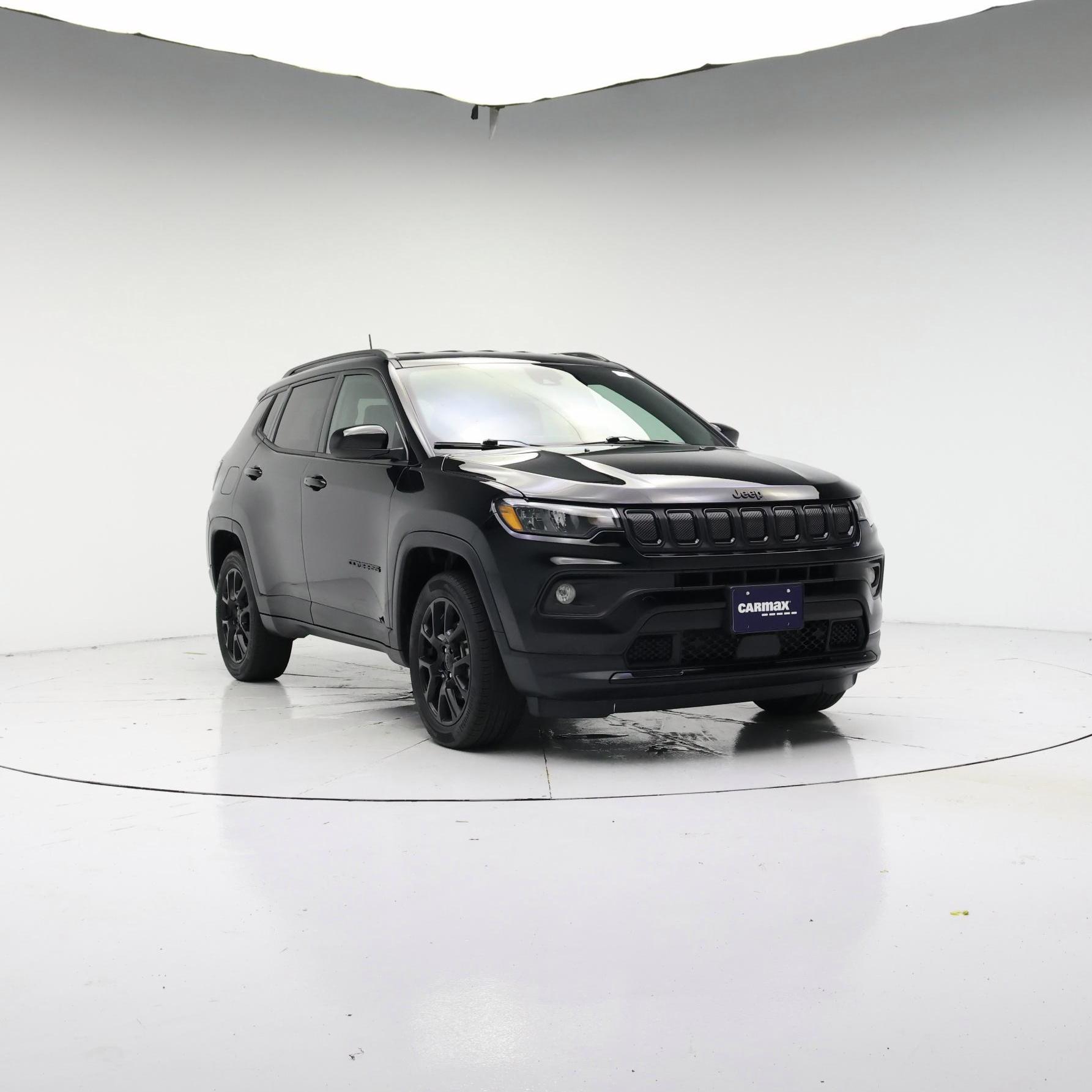Black 2022 Jeep Compass SUV / Crossover Four-Wheel Drive Automatic