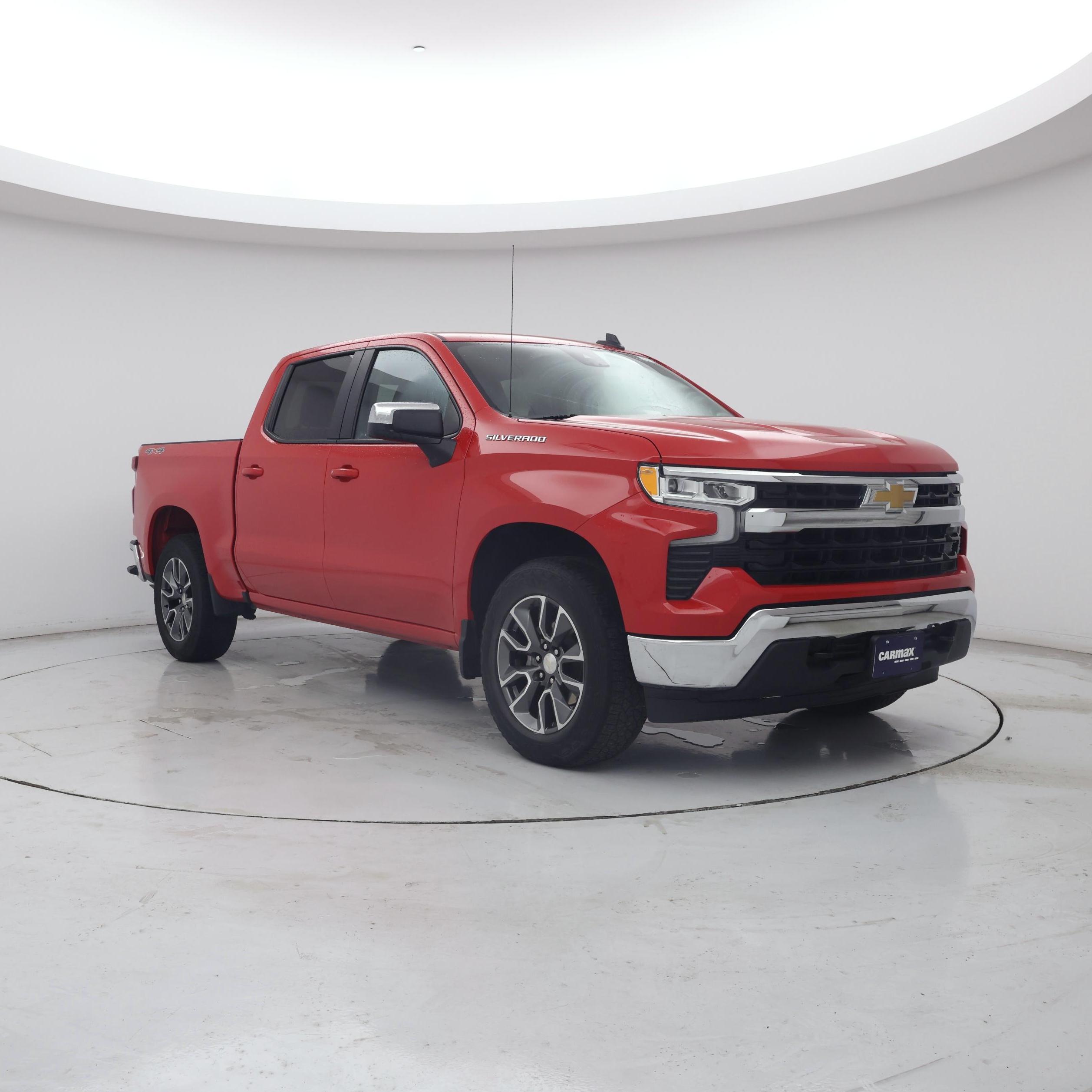 Red 2024 Chevrolet Silverado 1500 Pickup Truck Four-Wheel Drive Automatic
