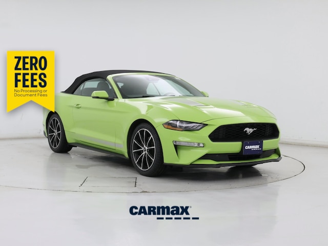Green 2020 Ford Mustang EcoBoost Premium Convertible RWD Convertible Rear-Wheel Drive Automatic