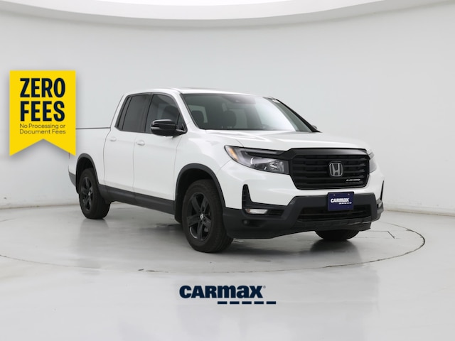 White 2022 Honda Ridgeline Black Edition AWD Pickup Truck All-Wheel Drive Automatic