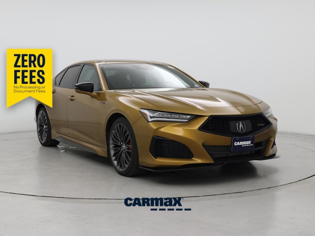 Orange 2021 Acura TLX Sedan All-Wheel Drive Automatic