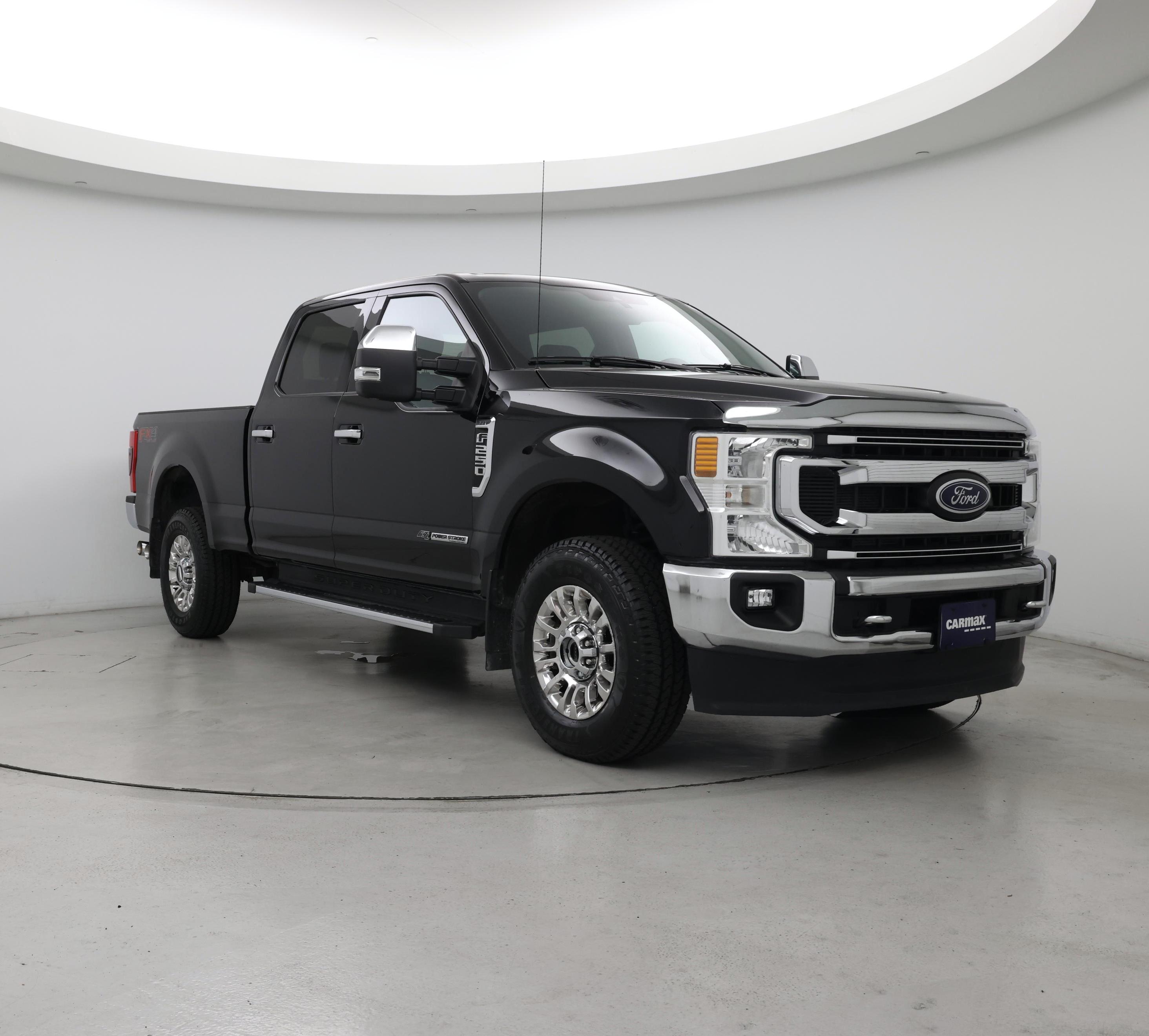 Black 2021 Ford F-250 Super Duty Pickup Truck Four-Wheel Drive Automatic