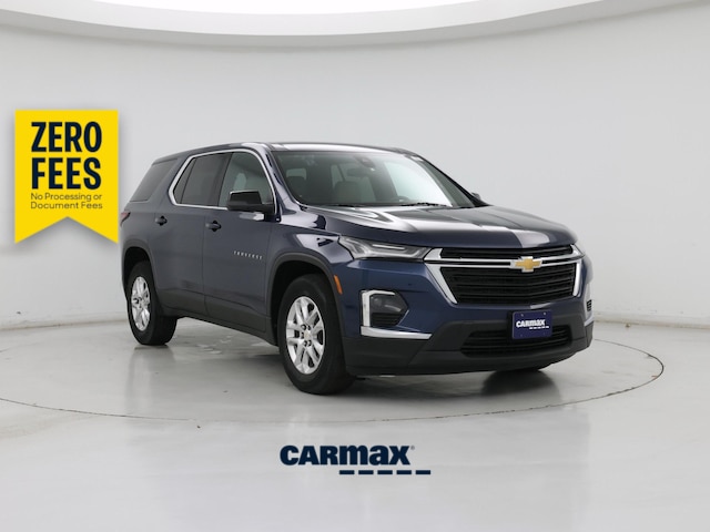 Blue 2023 Chevrolet Traverse LS AWD SUV / Crossover Four-Wheel Drive Automatic