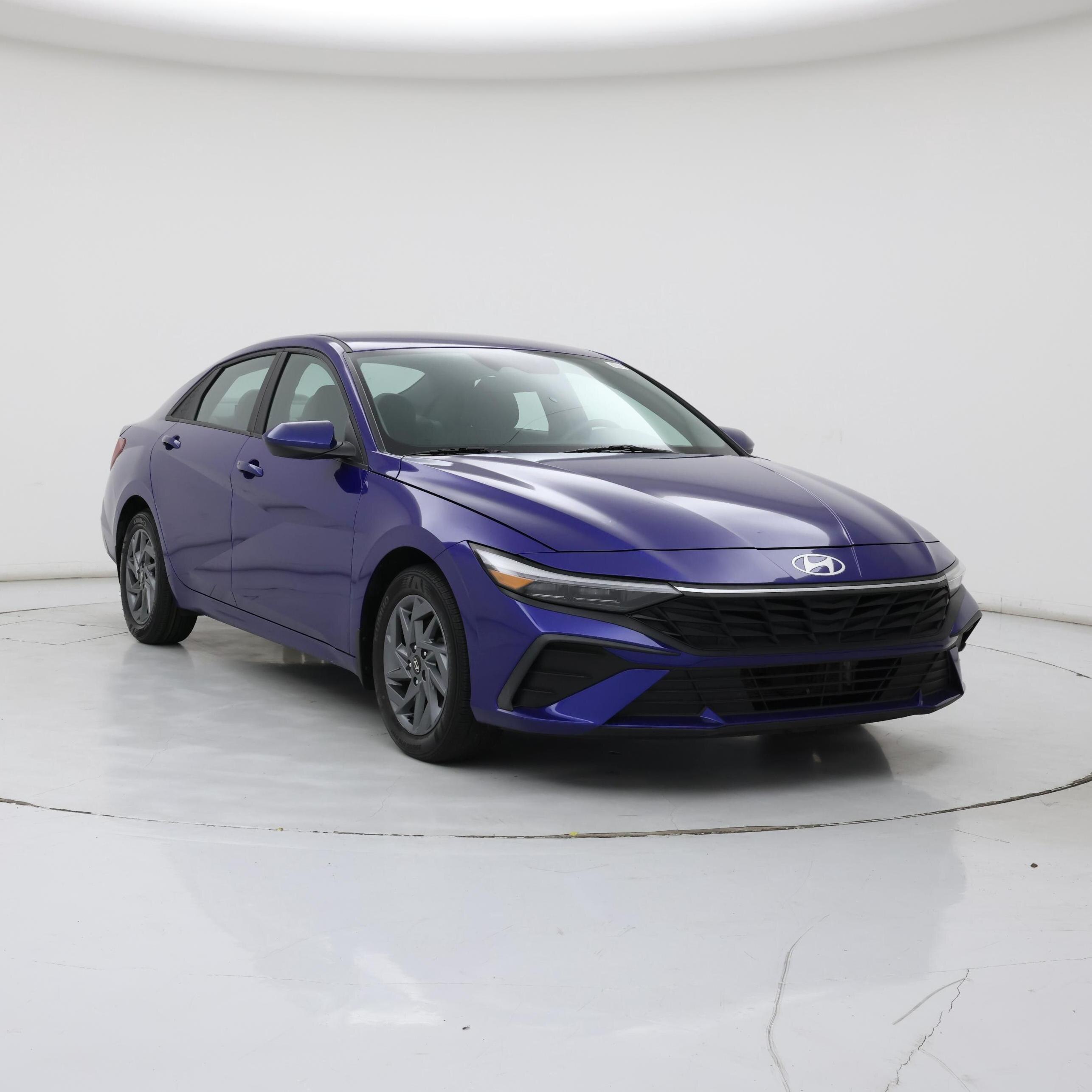 Blue 2024 Hyundai Elantra Hybrid Sedan Front-Wheel Drive Automatic