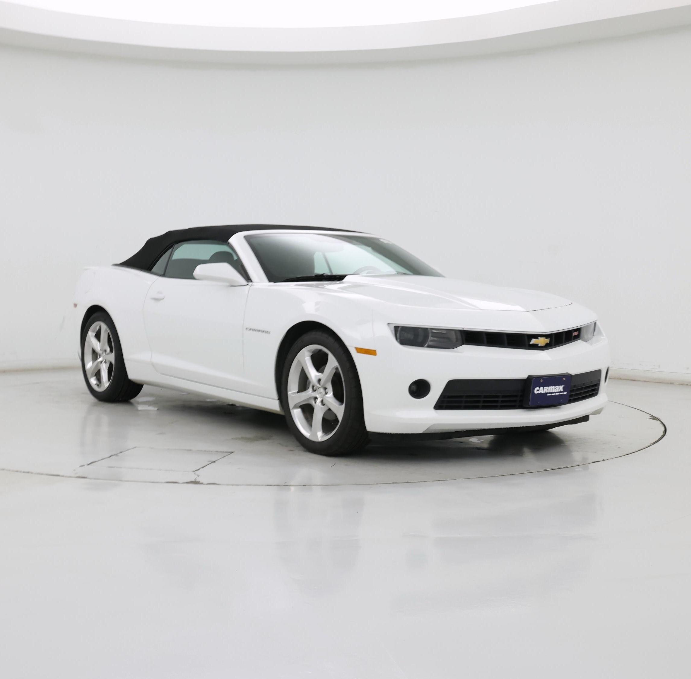 White 2015 Chevrolet Camaro Convertible Rear-Wheel Drive Automatic