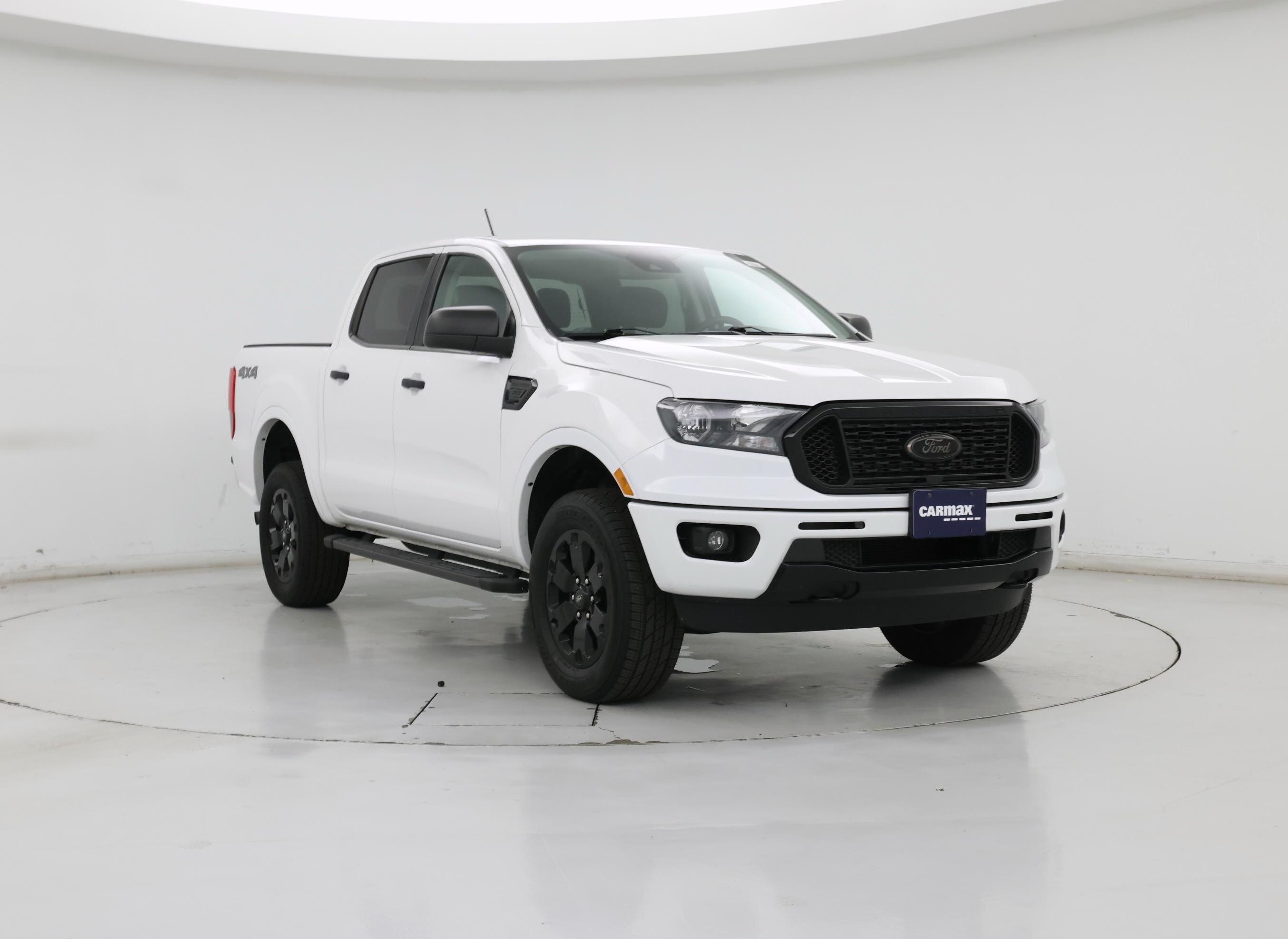 White 2021 Ford Ranger Pickup Truck Four-Wheel Drive Automatic