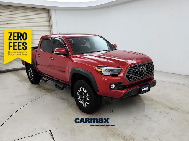 Red (Burgundy) 2023 Toyota Tacoma TRD Off Road Double Cab 4WD Pickup Truck Four-Wheel Drive Automatic