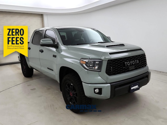 Green 2021 Toyota Tundra TRD Pro CrewMax 4WD Pickup Truck Four-Wheel Drive Automatic