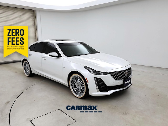 White 2022 Cadillac CT5 Premium Luxury RWD Sedan Rear-Wheel Drive Automatic