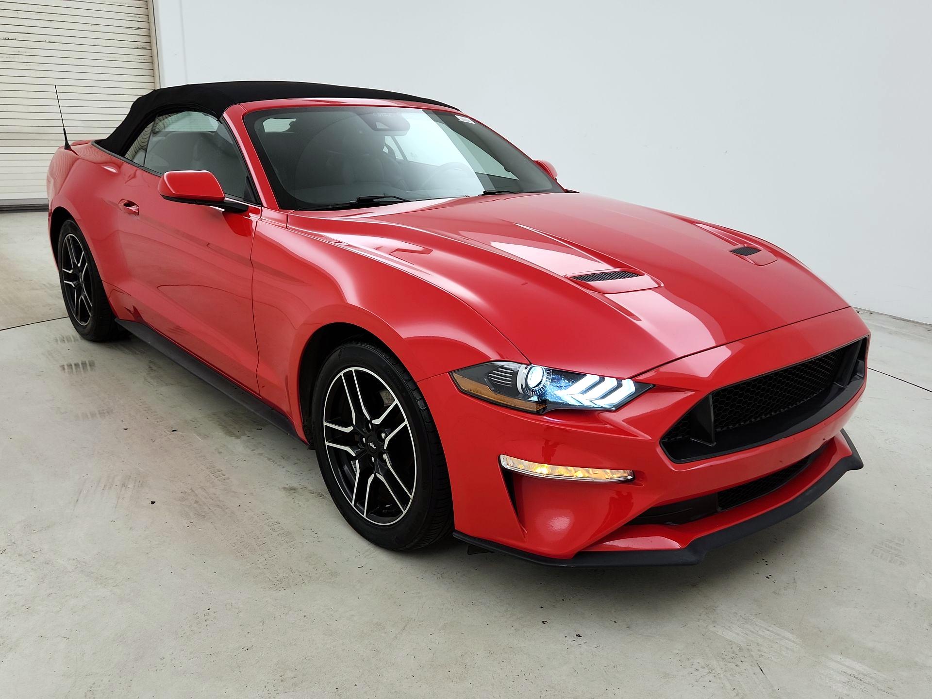 Red 2023 Ford Mustang EcoBoost Premium Convertible RWD Convertible Rear-Wheel Drive Automatic