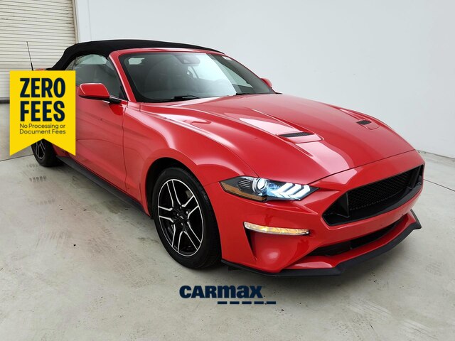 Red 2023 Ford Mustang EcoBoost Premium Convertible RWD Convertible Rear-Wheel Drive Automatic