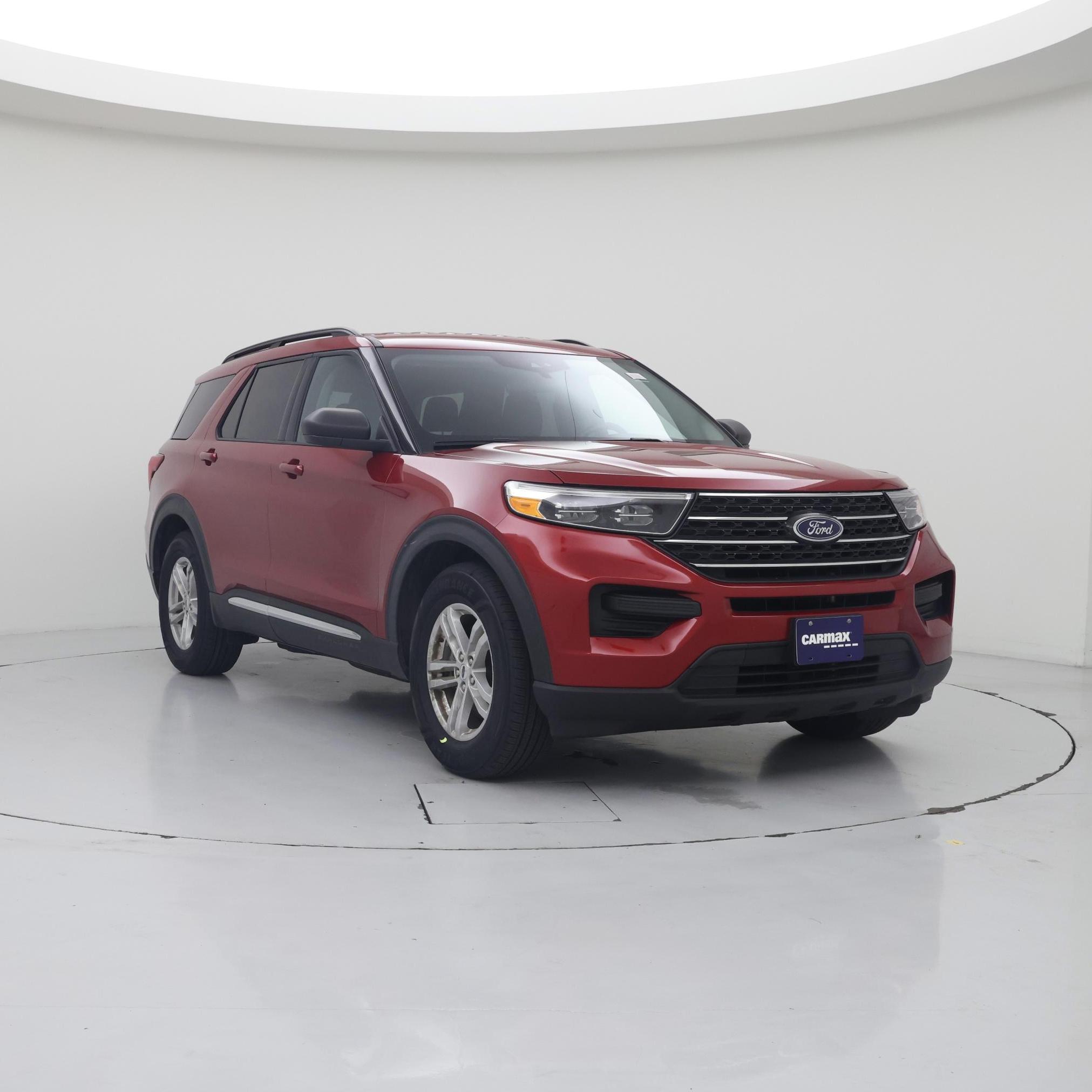Red 2022 Ford Explorer SUV / Crossover Rear-Wheel Drive Automatic
