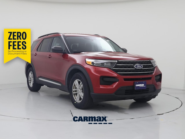 Red 2022 Ford Explorer SUV / Crossover Rear-Wheel Drive Automatic