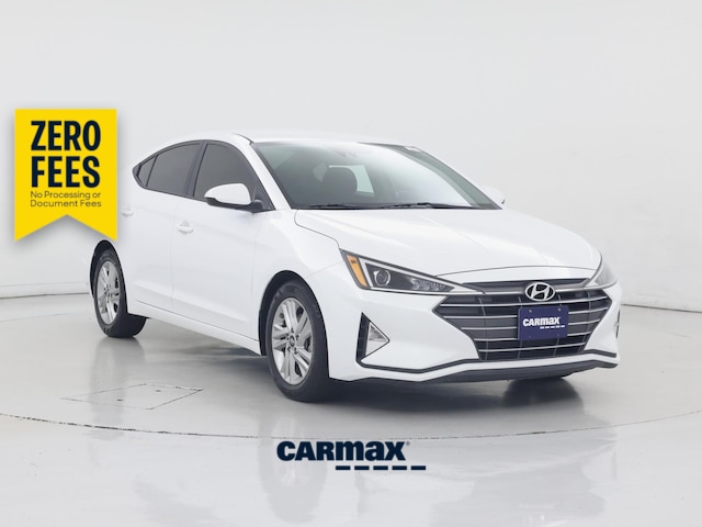 White 2020 Hyundai Elantra Sedan Front-Wheel Drive Automatic