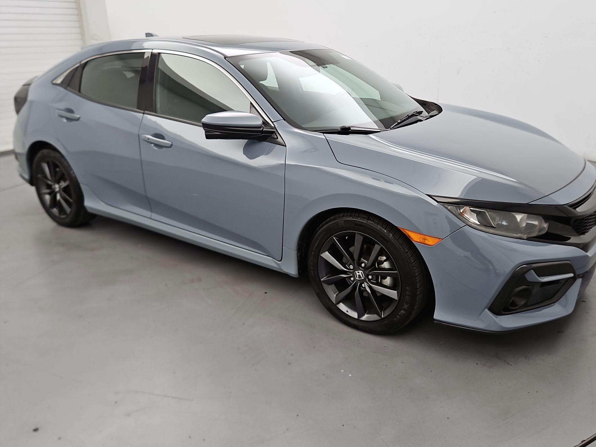 Gray 2021 Honda Civic Hatchback Hatchback Front-Wheel Drive Automatic