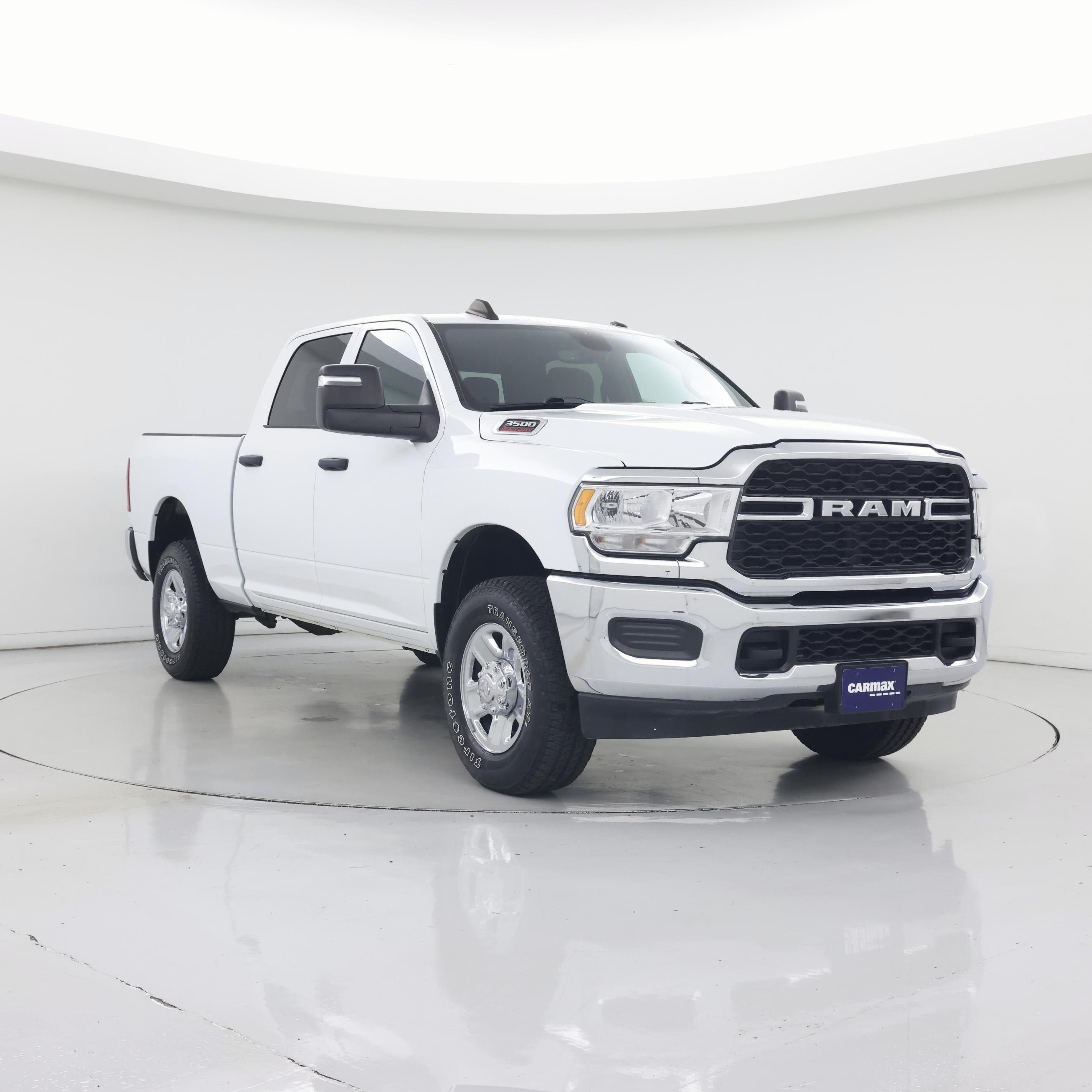 White 2024 RAM 3500 Tradesman Crew Cab 4WD Pickup Truck Four-Wheel Drive Automatic