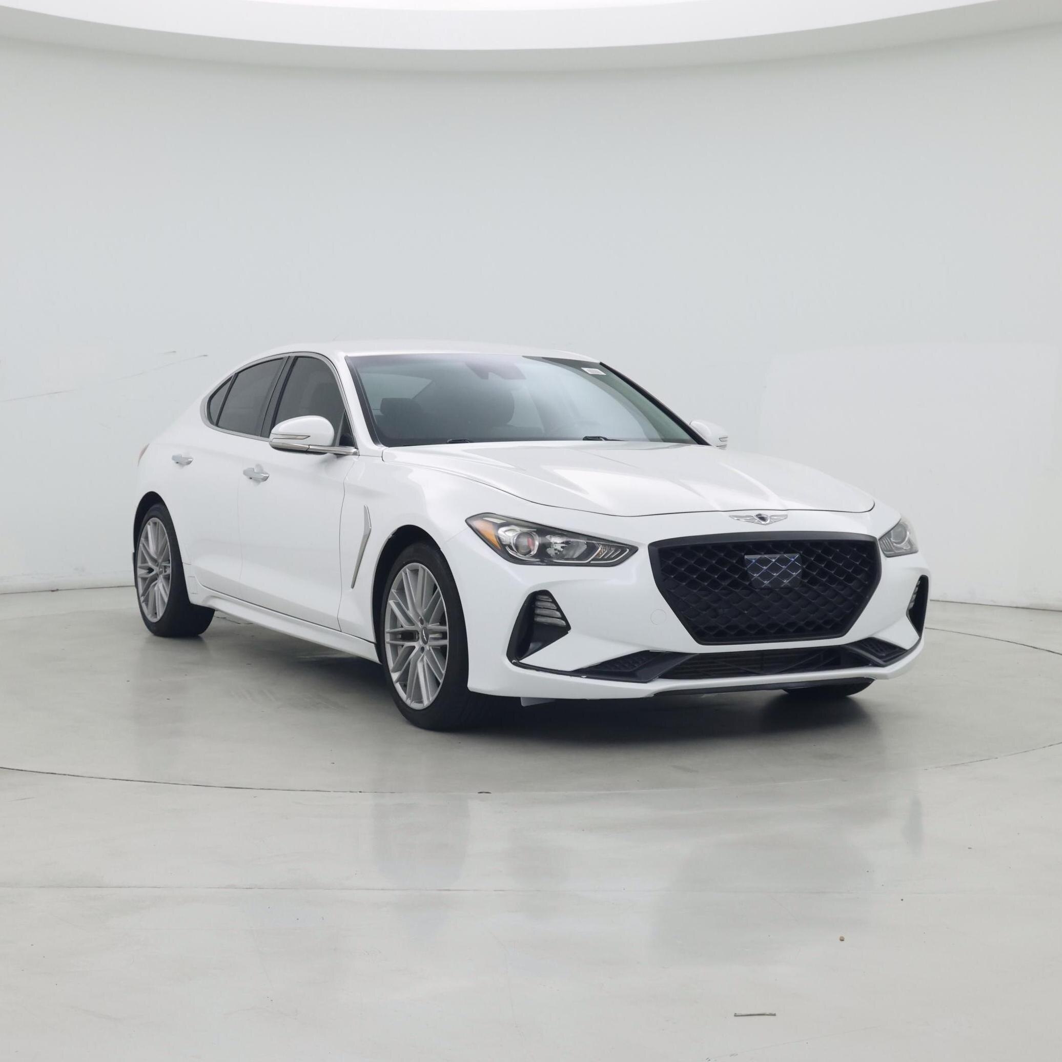White 2020 Genesis G70 Sedan Rear-Wheel Drive Automatic