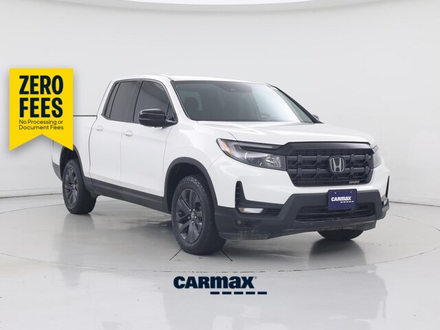 White 2025 Honda Ridgeline Pickup Truck All-Wheel Drive Automatic