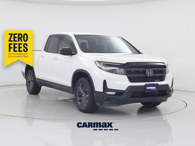 White 2025 Honda Ridgeline Pickup Truck All-Wheel Drive Automatic