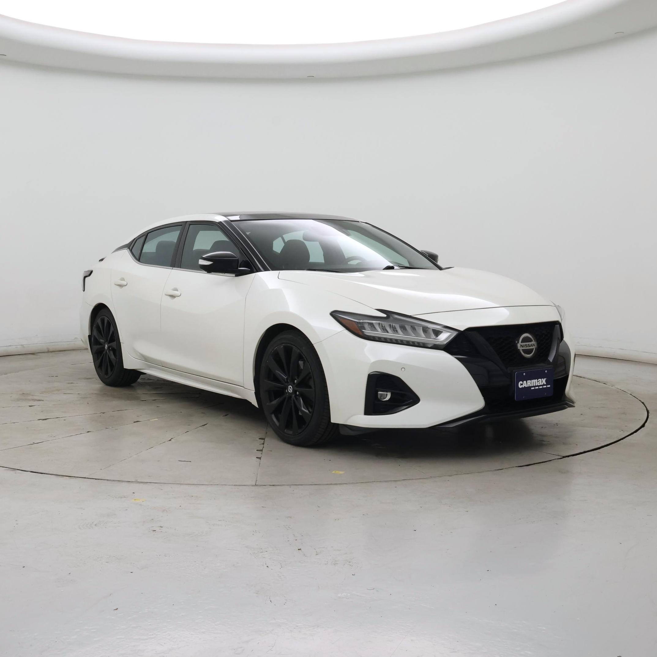 White 2021 Nissan Maxima Sedan Front-Wheel Drive Automatic