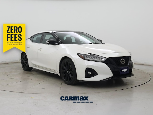 White 2021 Nissan Maxima Sedan Front-Wheel Drive Automatic
