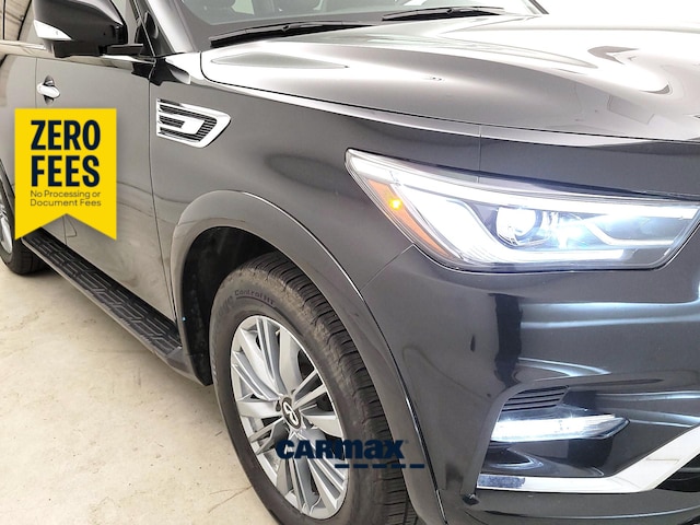 Black 2024 INFINITI QX80 Luxe 4WD SUV / Crossover All-Wheel Drive Automatic