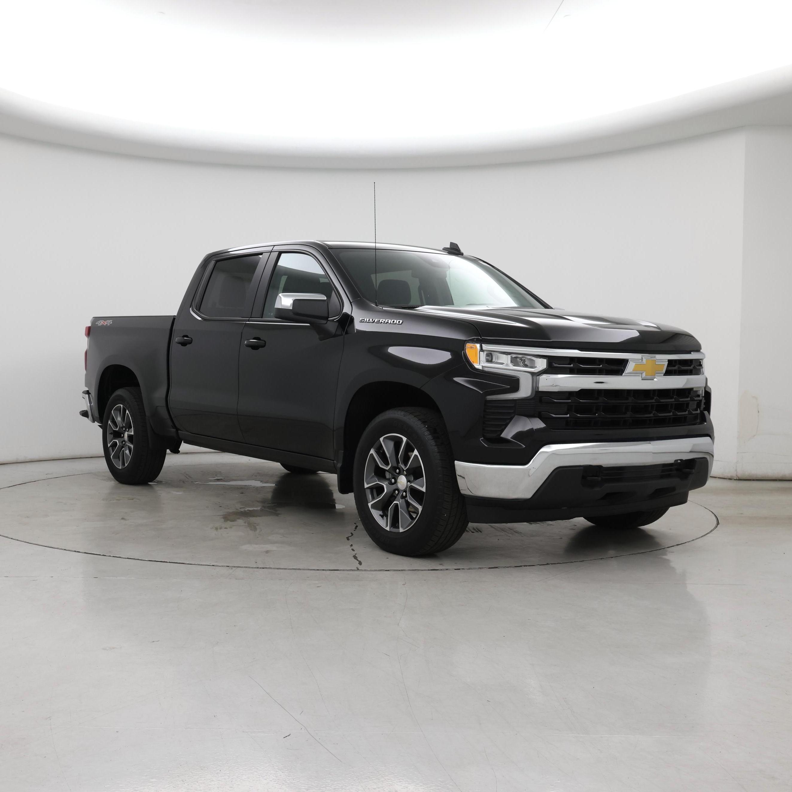 Black 2024 Chevrolet Silverado 1500 LT Crew Cab 4WD Pickup Truck Four-Wheel Drive Automatic
