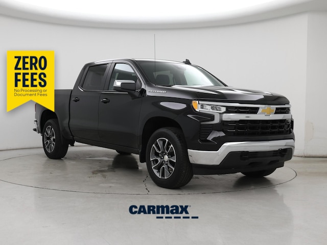 Black 2024 Chevrolet Silverado 1500 LT Crew Cab 4WD Pickup Truck Four-Wheel Drive Automatic