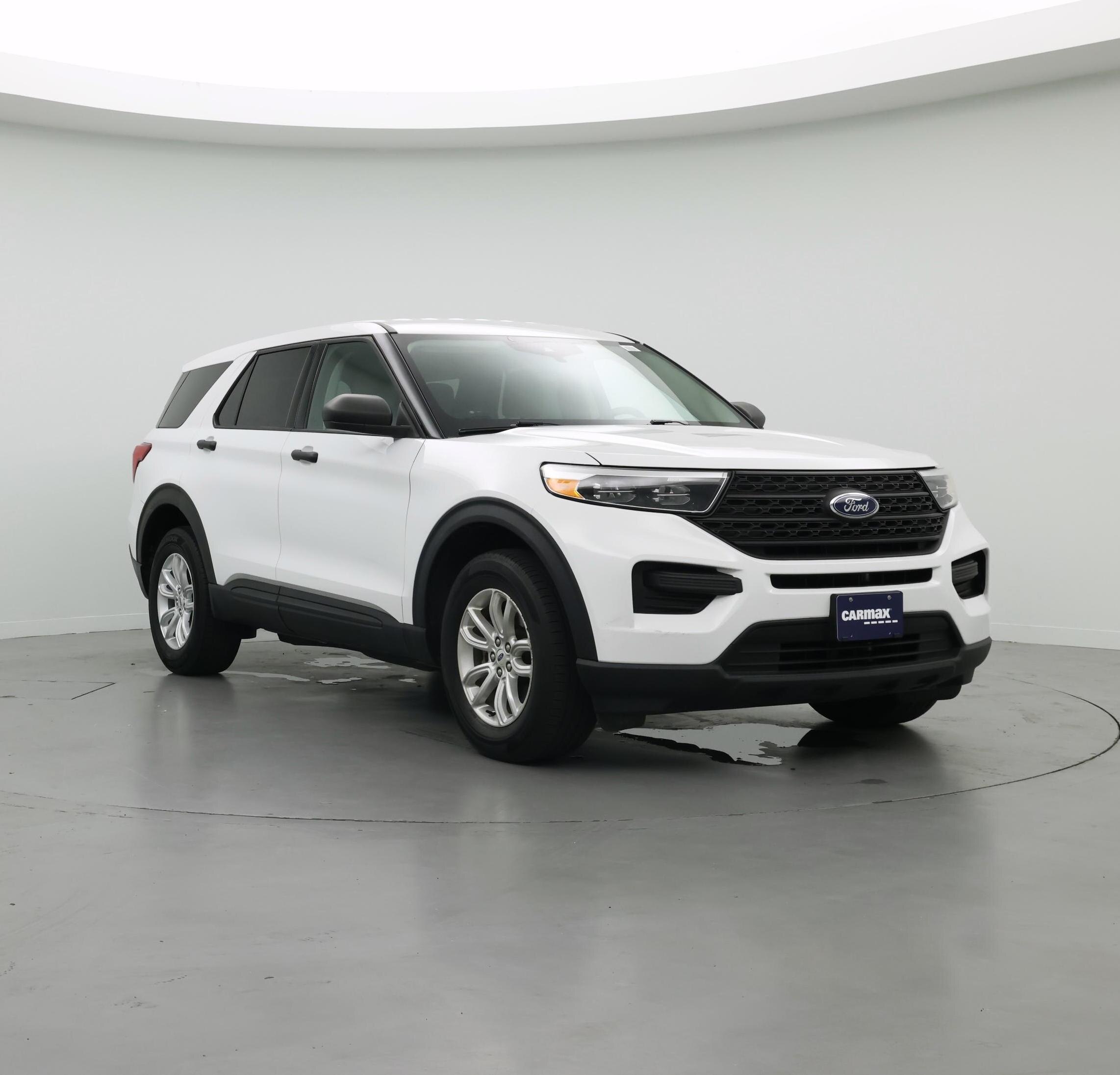 White 2021 Ford Explorer SUV / Crossover All-Wheel Drive Automatic