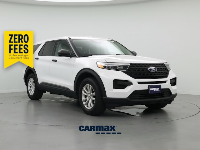 White 2021 Ford Explorer SUV / Crossover All-Wheel Drive Automatic