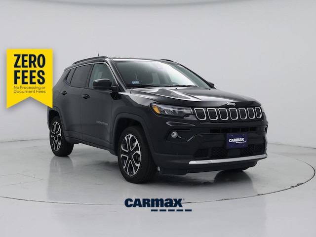 Black 2022 Jeep Compass Limited 4WD SUV / Crossover Four-Wheel Drive Automatic