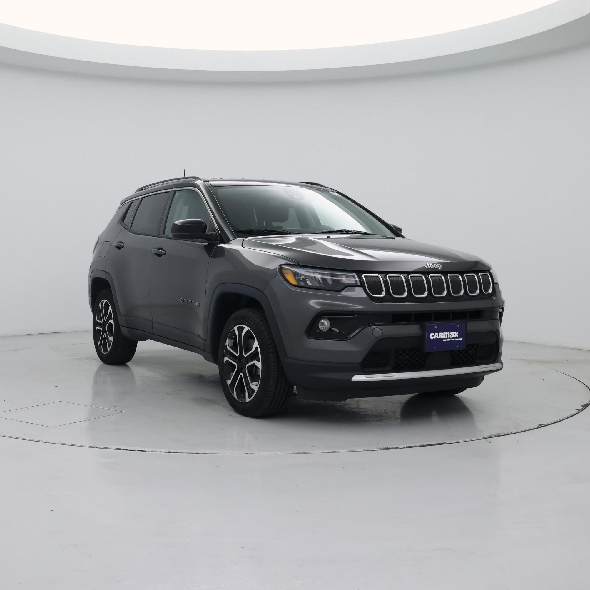 Gray 2022 Jeep Compass SUV / Crossover Four-Wheel Drive Automatic