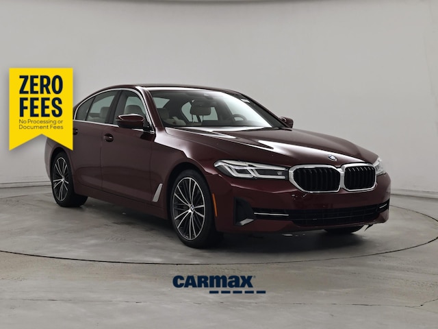Red 2023 BMW 5 Series Sedan Rear-Wheel Drive Automatic