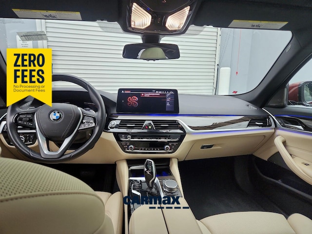 Red 2023 BMW 5 Series Sedan Rear-Wheel Drive Automatic