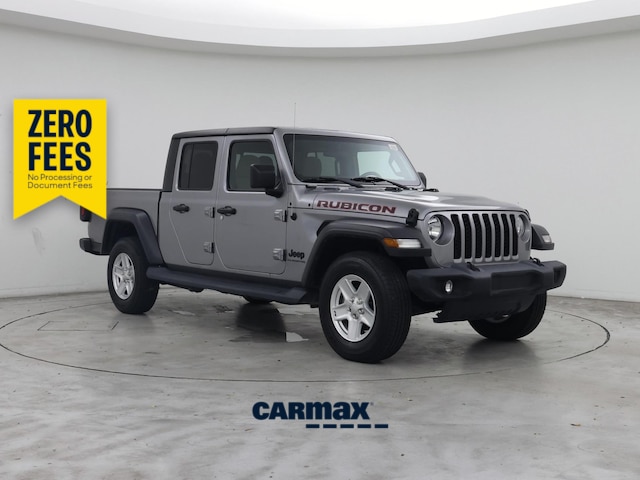 Silver 2020 Jeep Gladiator Pickup Truck Four-Wheel Drive Automatic