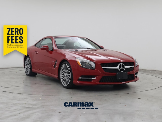 Red 2015 Mercedes-Benz SL-Class Convertible Rear-Wheel Drive Automatic
