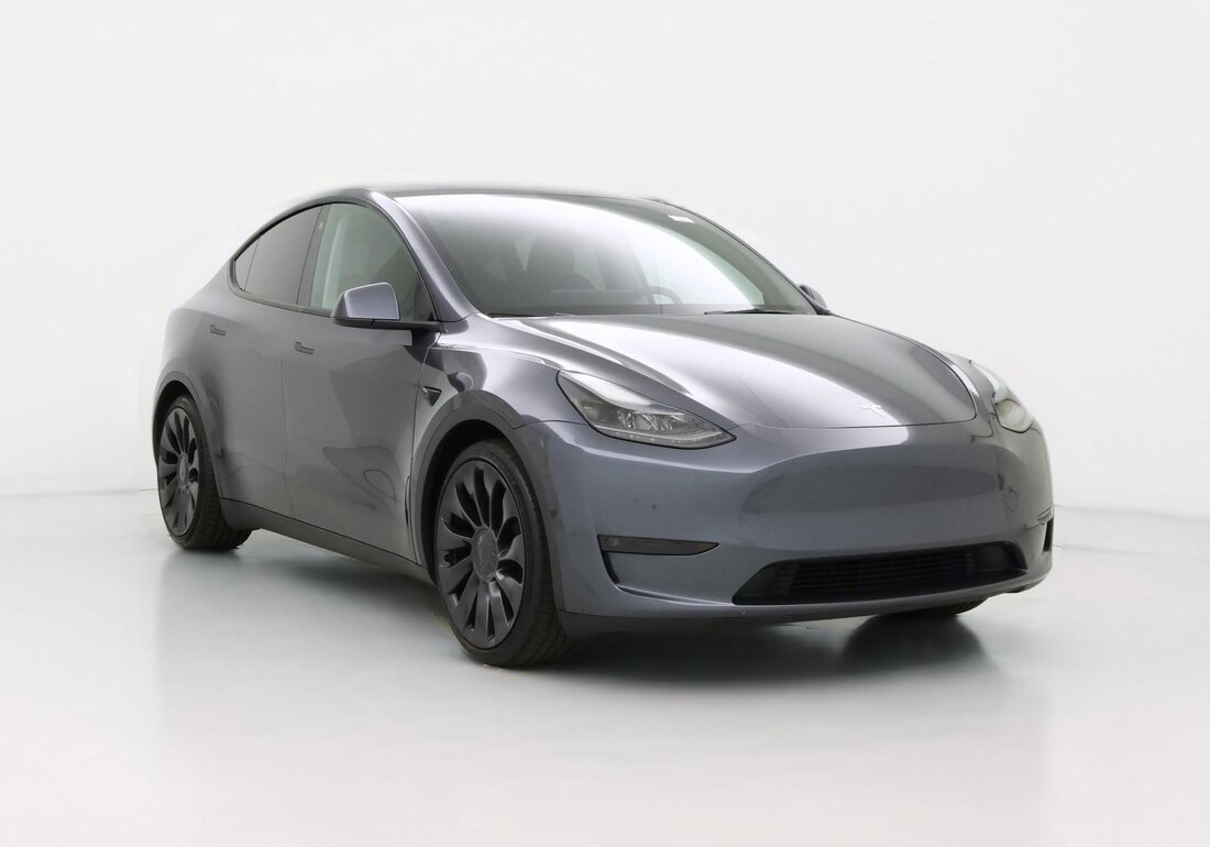 2023 Tesla Model Y Performance All-Wheel Drive in Silver — CarMax photo