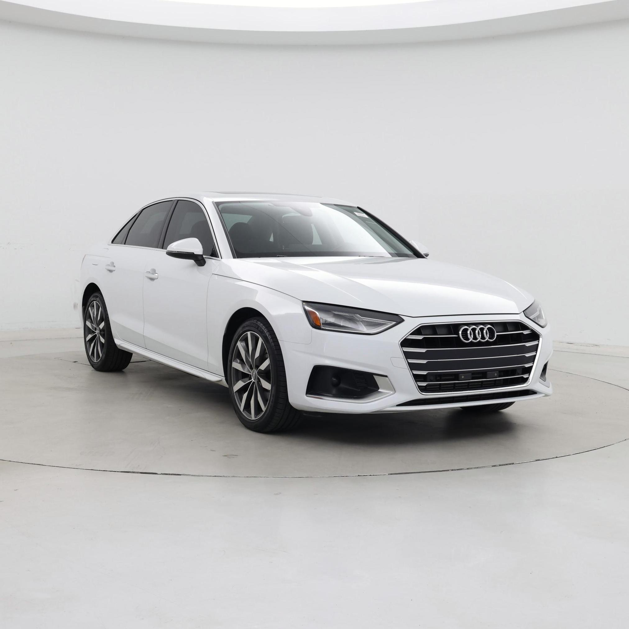 White 2020 Audi A4 Sedan Front-Wheel Drive Automatic