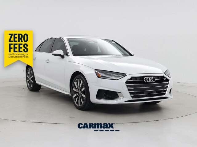 White 2020 Audi A4 Sedan Front-Wheel Drive Automatic