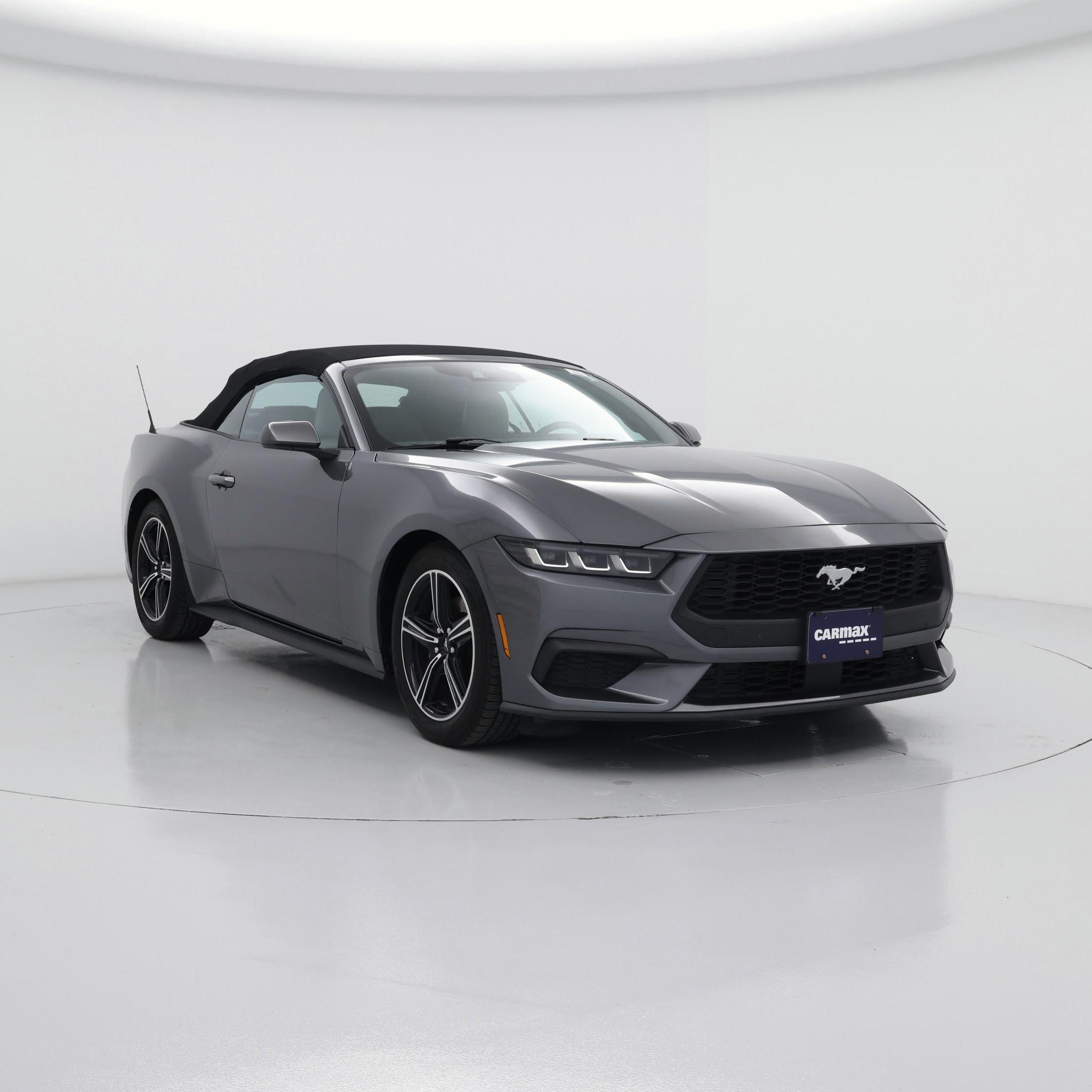 Gray 2024 Ford Mustang Convertible Rear-Wheel Drive Automatic