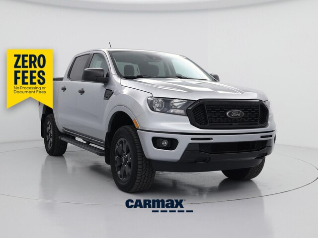 Silver 2022 Ford Ranger Pickup Truck Four-Wheel Drive Automatic