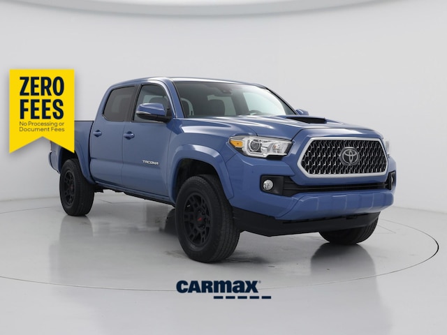 Blue 2019 Toyota Tacoma Pickup Truck Four-Wheel Drive Automatic