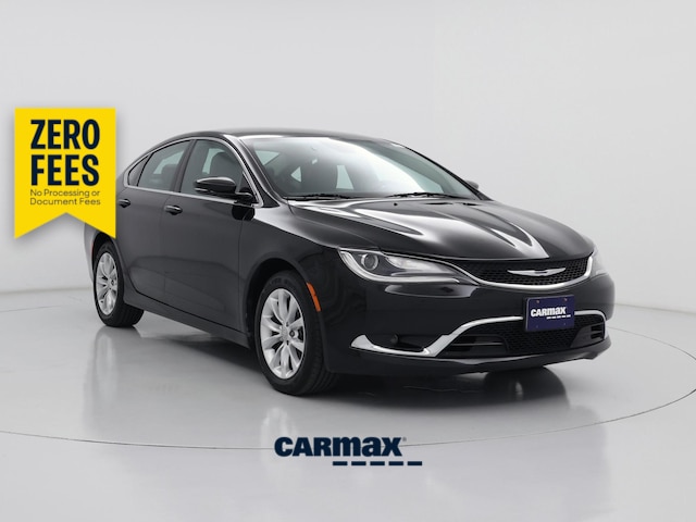 Black 2015 Chrysler 200 Sedan Front-Wheel Drive Automatic