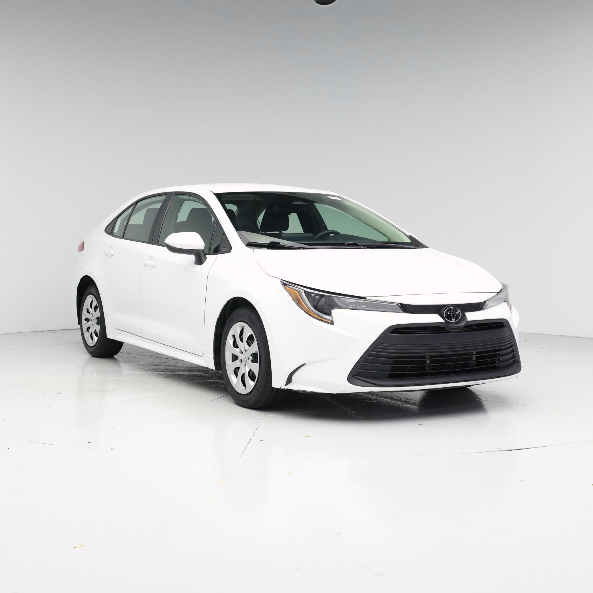 White 2024 Toyota Corolla LE FWD Sedan Front-Wheel Drive Automatic