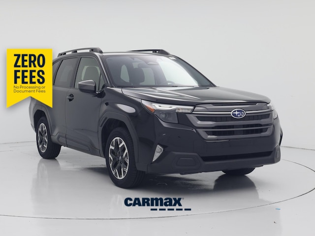 Black 2025 Subaru Forester Premium Crossover AWD SUV / Crossover All-Wheel Drive Automatic