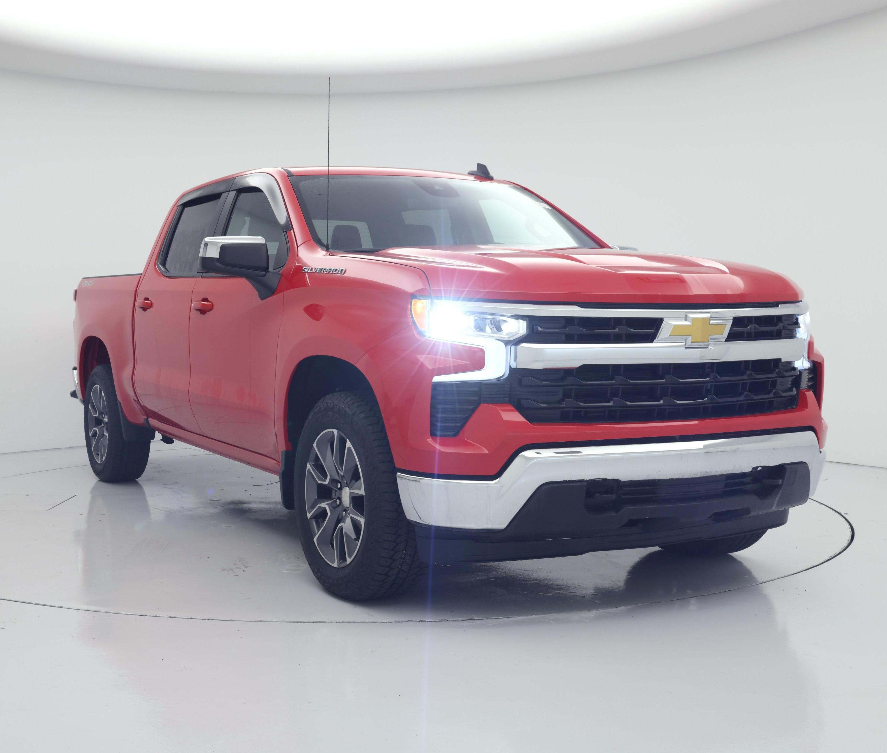 Red 2023 Chevrolet Silverado 1500 LT Crew Cab 4WD Pickup Truck Four-Wheel Drive Automatic